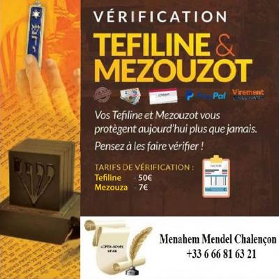 Verification tefiline mezouzot